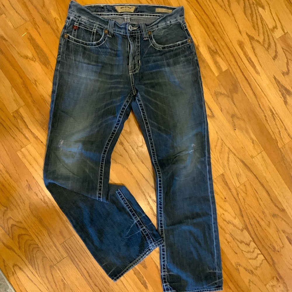 Men’s Big Star Distressed Union Straight leg jeans